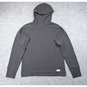 Simms Highline Hoody Mens Small Black Waffle Knit Fishing Outdoors Athletic Eco